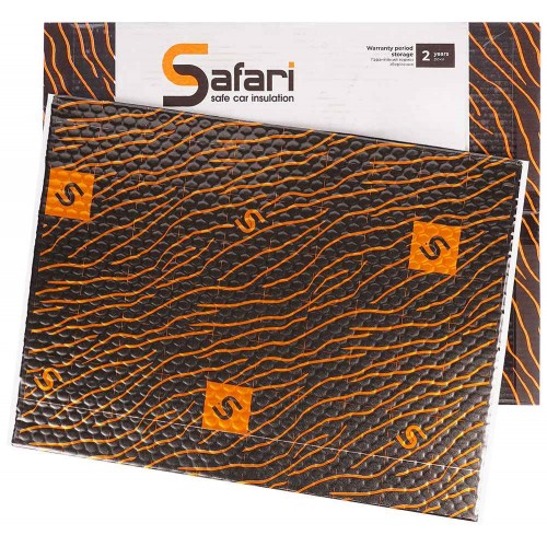 Safari Tiger 3.2 вібропоглинаючий (370 х 500 мм, упаковка 10 шт.) Safari Tiger 3.2 вібропоглинаючий (370 х 500 мм, упаковка 10 шт.)